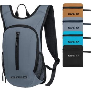GRIO Lightweight Packable Daypack for Women Men, 15L Hiking Backpack, Lightweight Foldable Mini Backpack & Water Resistant Daypack for Hiking, Walking, Camping, Cycling