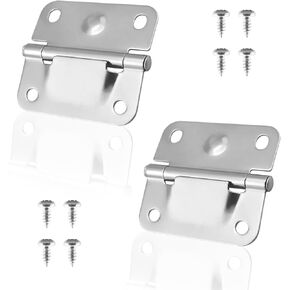 SDTC Tech 4 Pack Cooler Stainless Steel Hinges with Screws Set, Ice Chest Stainless Steel Hinge Replacement for Cole Man Camping Coolers Accessories