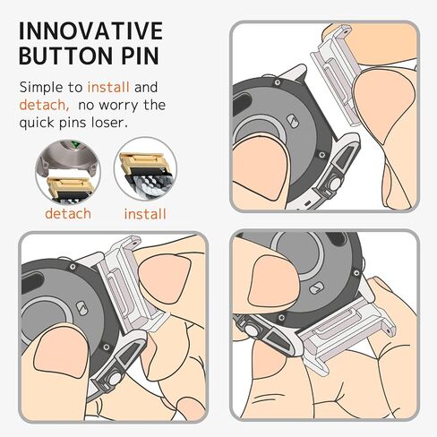 Ninki 20mm Watch Band Connectors لـ Garmin Fenix ​​8 43mm محولات حزام ، FIT المعدني السريع Fit Fit Feenix Fenix ​​8 43 مم محول اتصال Garmin Fenix ​​8 43mm نطاقات الفضة in Kuwait