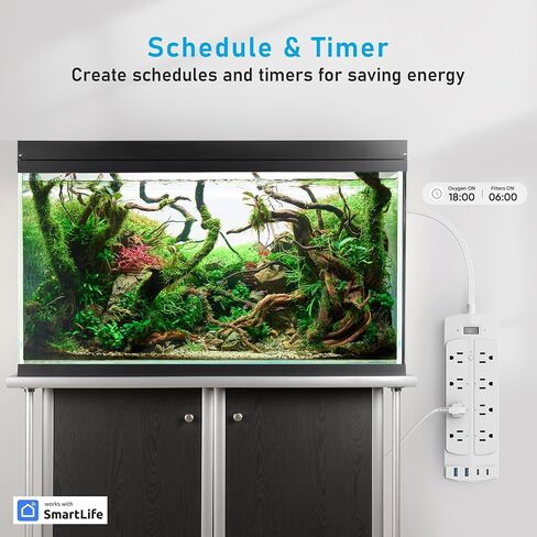 Smart Plug Power Strip, Yozisital WiFi Flat Plug Strip with 6 Smart Outlets and 4 USB Ports(2 USB C), 5 Ft Extension Cord, Wall Mountable Surge Protector, Compatible with Alexa and Google Home, White in Saudi Arabia