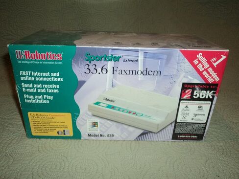 U.S. Robotics Sportster 33.6K/14.4K External Fax/Modem in Saudi Arabia
