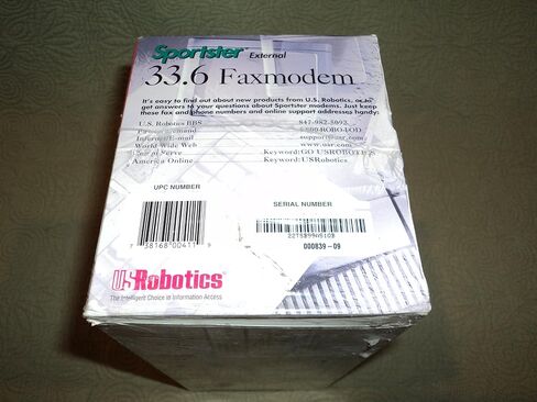 U.S. Robotics Sportster 33.6K/14.4K External Fax/Modem in Saudi Arabia