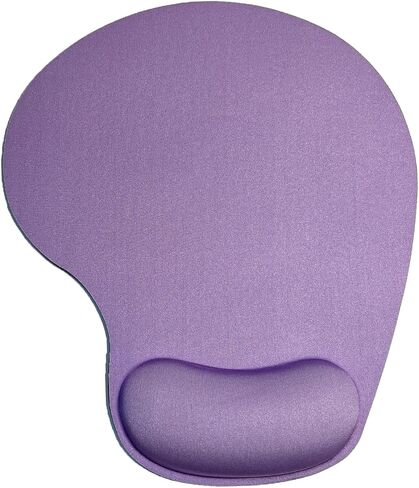 Mouse Pad with Wrist Support, Ergonomic Mouse Pads with Memory Foam Wrist Rest, Easy Typing Pain Relief, Comfortable Home Office Computer Wrist Support Pads for Working Studying Gaming, Purple in Kuwait