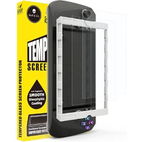 x Skull & Co. High Transparency High Sensitivity Tempered Glass Screen Protector For ROG Ally X (2-PACK) with Positioner Installation Kits - HD Clarity
