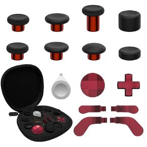 16 in 1 Metal Thumbsticks for Xbox One Elite Series 2, Replacement Accessory Kits with Metal Thumbsticks, D-Pads, Paddles, Adjustment Tool, Replacement Parts for Xbox One Elite 2