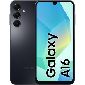 SAMSUNG Galaxy A16 4G LTE (128GB + 4GB) International Model SM-A165F/DS Factory Unlocked 6.7" Dual Sim 50MP Dual Cam (Case Bundle) (Black)