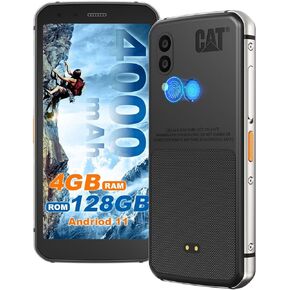CAT S62 Cell Phone Unlocked (128GB, 4GB) 5.7" IP68 Waterproof Rugged Smartphone, 12MP Dual Camera, All Day Battery, NFC, Fingerprint Unlock, Snapdragon 660 Nano Slot(Black) New