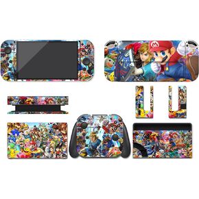 Full Wrap Skin for switch oled Anime, Protector Skin Cover Matte Vinyl Decal Stickers（Only switch oled）