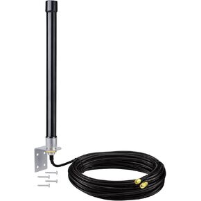 Bingfu 4g LTE Long Range Cellular Trail Camera Antenna 32.8ft Cable - Compatible with Spypoint Link Micro Covert Spartan Stealth Tactacam Muddy Wildlife Hunting Game Cam Outdoor Mobile Security Camera