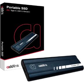 Addlink P21 2TB Portable External SSD, Up to 2,000MB/s Read, USB 3.2 Gen 2x2, Lightweight Storage for Photography, Video, Gaming and Fast backups, for PC Laptop Mac Windows Linux Android PS4 PS5