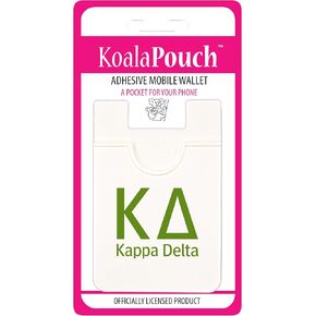 Sorority Shop Kappa Delta - Koala Pouch - Adhesive Cell Phone Wallet with KD Greek Letter Design