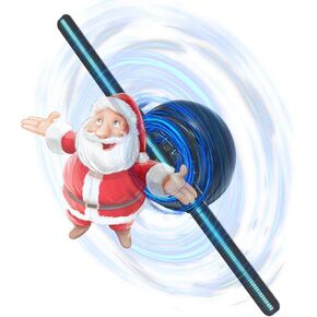 3D Hologram Fan,Picture Fan Spinner with Bluetooth +Remote ,Hologram Projector HD LED with 700 Video Library ,Holographic Fan for Halloween,Home Decorations,Anime character projection,Parties