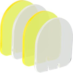 Sight Protector 2.78mm High Impact Shield Protector Rounded Foldable Lens Cover Shields, Screen Protector for 20mm Rail Mounted Sight Protector Transparent Scope Lens Protector