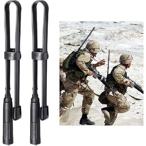 Bingfu Foldable CS Tactical SMA Female Ham Radio Antenna 2-Pack Dual Band VHF UHF 136-520MHz 18.5 inch Antenna for Kenwood Baofeng BF-F8HP UV-5R UV-82 BF-888S GT-3 Ham Two Way Radio Walkie Talkie