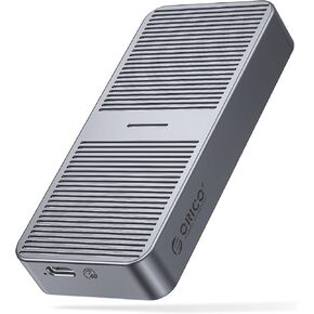 ORICO 40Gbps NVMe SSD Enclosure, M.2 to USB-C Adapter for NVMe M-Key 8TB SSD Max, Aluminum M2 External SSD Case, Compatible with Thunderbolt 3/4 USB3.2/3.1/3.0/Type - M224 Gray