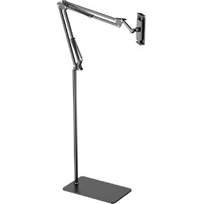 Weighted Floor Tablet Stand for Kindle Acessories Reading in Bed, Hands Free Tablet Arm Holder for Kindle Accessory, Compatible with Kindle iPhone Fire Tablet 4.5-12.9 inch
