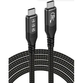 USB C Cable 3.3FT, 240W, USB 4 Data Cable, 40Gbps, 8K HD Display, Thunderbolt 4/3 Compatible, for iPhone 16, MacBook, Hub, Docking and More
