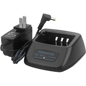 kSC-35s Rapid Quick Charger,Desktop Charger for TK-2200 TK-3200 TK-3400 TK-2200L TK-2207 TK-3000 TK-2300VP TK-2400 TK-2202 TK-2207G TK-3302UK TK-2206 TH-K20 TK-2000 Li-ion Battery (1 Pack)