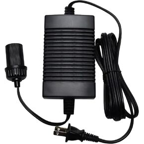 Koolatron 110V AC to 12V DC Power Adapter with Circuit Breaker, AC to DC Power Converter, 12V 5A DC Power Supply, Black, 6 Ft Cord for 12V Portable Devices, Compressor, Cooler, Car Fridge, and More