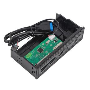 PC Internal Card Reader, USB 3.0 Port M2 SD MS XD CF TF Card Dashboard Front Panel 5.25 inches High Speed Front USB 3.0 Interface Stability While transferring