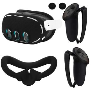 VR Accessories Set for Meta Quest 3 Controller Grip and 2Pcs VR Silicone Face Pad,VR Shell Protection Cover,VR Controller Thumbstick Covers