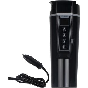 Car Kettle - Car Coffee Maker - Car Water Heater - Battery Powered Kettle - Electric Coffee Mug Travel - Tea Warmer for Car Cup Holder - 12 Volt - Car Kettle Water Boiler - 304 Stainless Steel