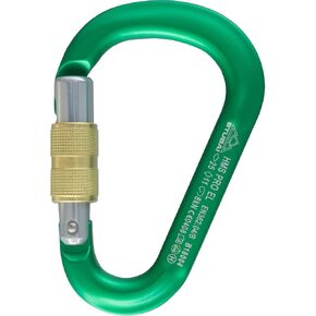 Stubai Anodized HMS Pro Screwgate Carabiner, Green
