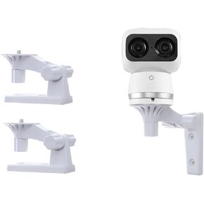 2 Pack Adjustable Bracket Mount Compatible with Eufy Security Indoor Cam S350, Wall Mount 180 Degree Rotation Easy to Install (NOT Included The Cam)