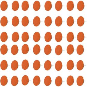50 Pack Reflective Tacks for Trail Marking, 0.4" Diameter Reflective Trail Markers Reflective Thumb Tacks Glow in The Dark Tacks for Hunting Hiking Camping Outdoor Survival with Clear Box (Orange)