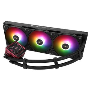 Thermalright FW360 Ultra ARGB Black CPU Water Cooler with 3 PWM Fans with 2000RPM,IPS LCD Screen with 480x480 Resolution,Liquid CPU Cooler for AM5;Intel LGA1700/1851,2.88-inch LCD Display