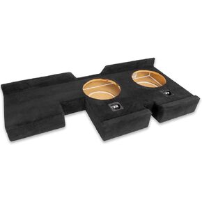 NVX VE-TOY-TUNDCG2-D12S Custom Fit Dual 12" Sealed Empty Down Firing Subwoofer Enclosure for Tundra Double Cab 2007-2017