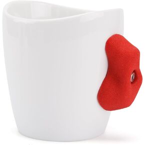 Rock Climbing Mug, 16 oz Ceramic Mug with Climbing Training Handles, Rock Climbing Gear Gifts for Rock Climbers, Rock Climbing Gifts for Men Women, Climbing Hold Mug Bouldering Coffee Cup