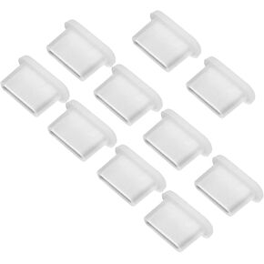 10 Pcs Transparent USB C Port Cover - Mobile Phone Dust Protector, Soft Silicone Type C Anti Dust Plug Protectors | Waterproof USB C Plugs Protection Accessories for Any USB Type C Charging Port