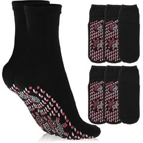BESPORTBLE Tourmaline Health Sock, 4 Pairs Self Heating Socks, Heated Socks Foot Warmer Sock for Winter