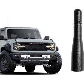 Black 3 inches Bronco Short Antenna, Antenna Compatible with Ford Bronco 2021 2022 2023 2024 2025 | Bronco Replacement Antenna | Good Reception | Car Wash Safe | for Bronco Accessories 2021-2025