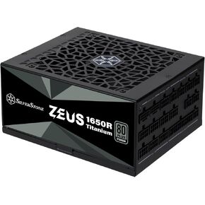 SilverStone Technology Zeus 1650R Titanium 80 Plus Titanium 1650W PCIe Gen5 / ATX 3.1 Power Supply, SST-ZU1650R-TM