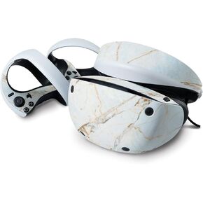 MightySkins Glossy Glitter Skin Compatible with Sony Playstation VR2 - Antique Marble | Protective, Durable High-Gloss Glitter Finish | Easy to Apply & Change Styles | Made in The USA