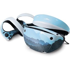 MightySkins Glossy Glitter Skin Compatible with Sony Playstation VR2 - Poly Mountains | Protective, Durable High-Gloss Glitter Finish | Easy to Apply & Change Styles | Made in The USA