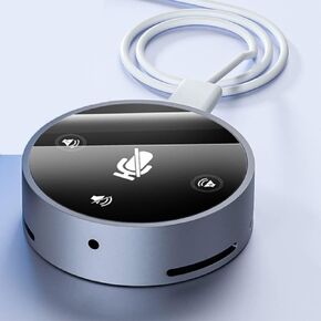 Upgrated USB Conference Microphone with Speaker, Omnidirectional, Touch-Sensor Mute/Volume, for Zoom Meetings