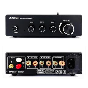 TPA3255-2.1 High Fidelity 2.1 Channel High Power Amplifier Stereo Digital Decoding Home Audio Amp TPA3255 Dual Core Bluetooth 5.0,Heavy Bass Class D Amp (Black)