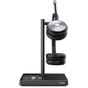 Yealink WH62 Wireless DECT Headset Teams Zoom UC Certified, Work for PC Computer Laptop Mac, Office Desk Phone Softphones VoIP Telephones (WH62 for 3rd-Party Phone) in Kuwait