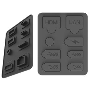 Booge 1 Pc 8-in-1 Silicone Dust Plugs Set Anti-dust Cover USB HDMI Interface for PlayStation 5 Console Accessories