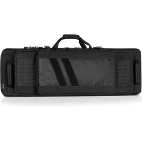 Savior Equipment Specialist Series Tactical Double Long Gun Bag Case Backpack 4 Pistol Handgun Storage, Lockable Zippers, Padded Drag Handles, w/Adjustable Shoulder Strap