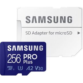 Samsung 256GB PRO Plus MicroSD Card (2021), Read & Write Speeds Up to 160MB/s & 120MB/s, Compatible to UHS Interface, U3, V30, A2