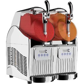 YAAKOV Commercial Slushie Machine for Home 110v/60hz Margarita machine 2 bowl slush machine R134a Ice cream maker 3Lx2 (3Lx2)