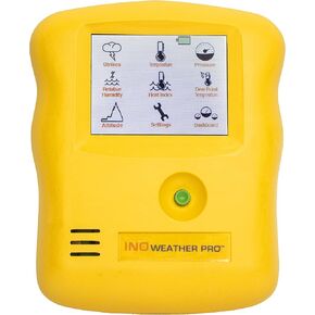 INO® Weather Pro Handheld Weather Station with Lightning Detection - 7 Total Weather Functions Including Lightning Detector, Portable Lightning Detector, Handheld Lightning Detector