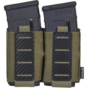 حقيبة مجلة بندقية ， حقيبة ماج مزدوجة لـ AK M4 M16 AR-15 Magazine Pouch 5.56mm MOLLE MAGAYER MAGALY MAGAGINE CARRIR