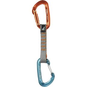 Fusion Climb 11cm Quickdraw with Contigua Orange Straight Gate Carabineer, Blue/Orange