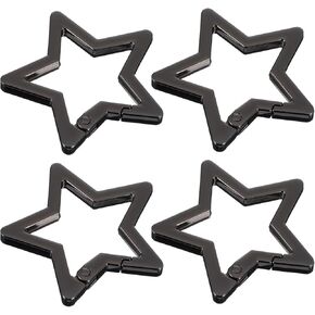 4Pcs Star Carabiner Metal Carabiner Clip Star Shaped Climbing Buckle for Traveling Camping Fishing Hiking