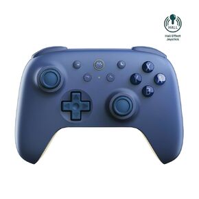AKNES 8Bitdo Ultimate 2C Bluetooth Controller for Switch, with Hall Effect Joysticks, Non-linear Digital Triggers, Remappable L4/R4 Bumpers, 6-axis Motion Control and Rumble Vibration - Dark Blue